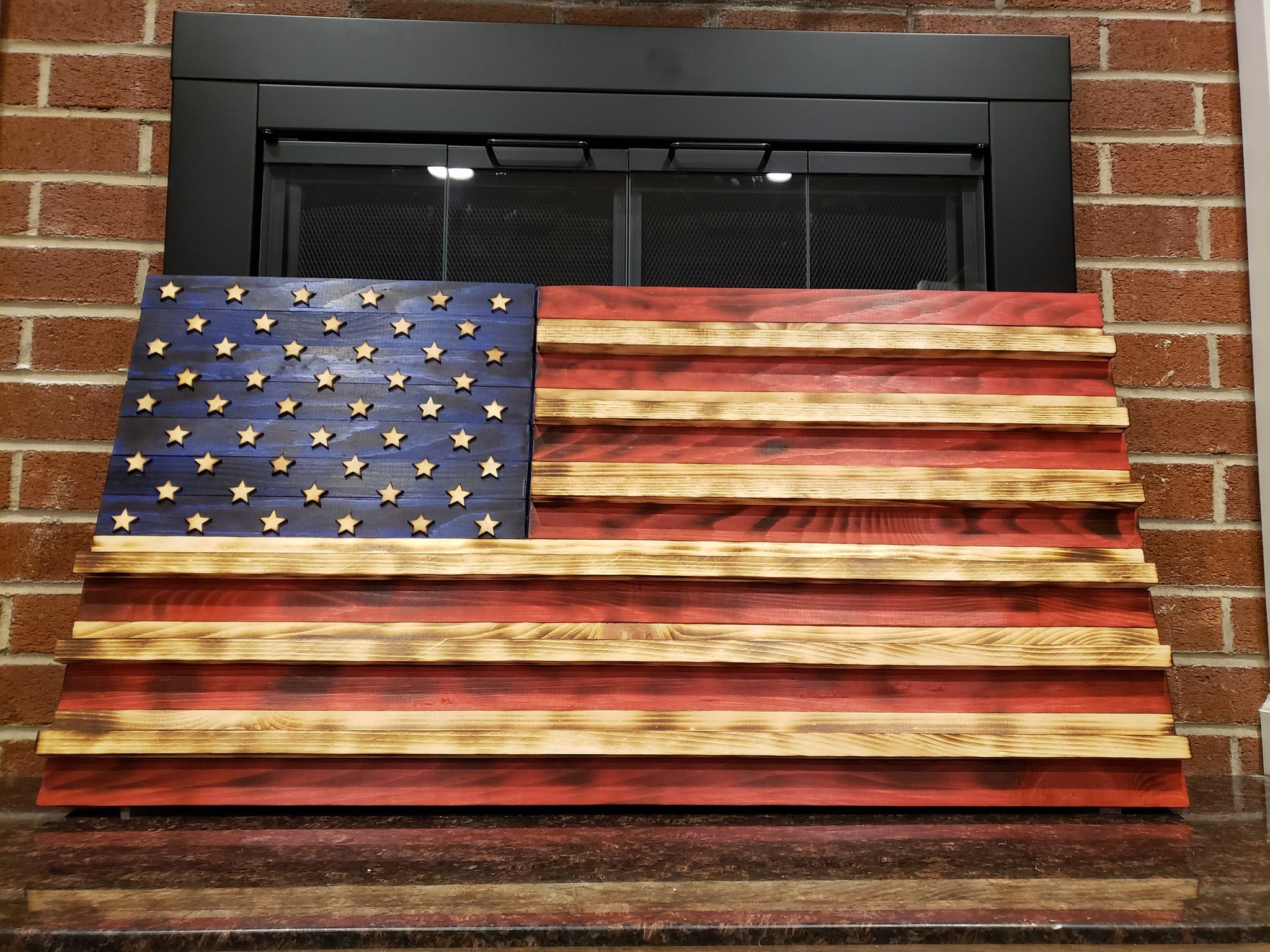 American Flag Challenge Coin Display