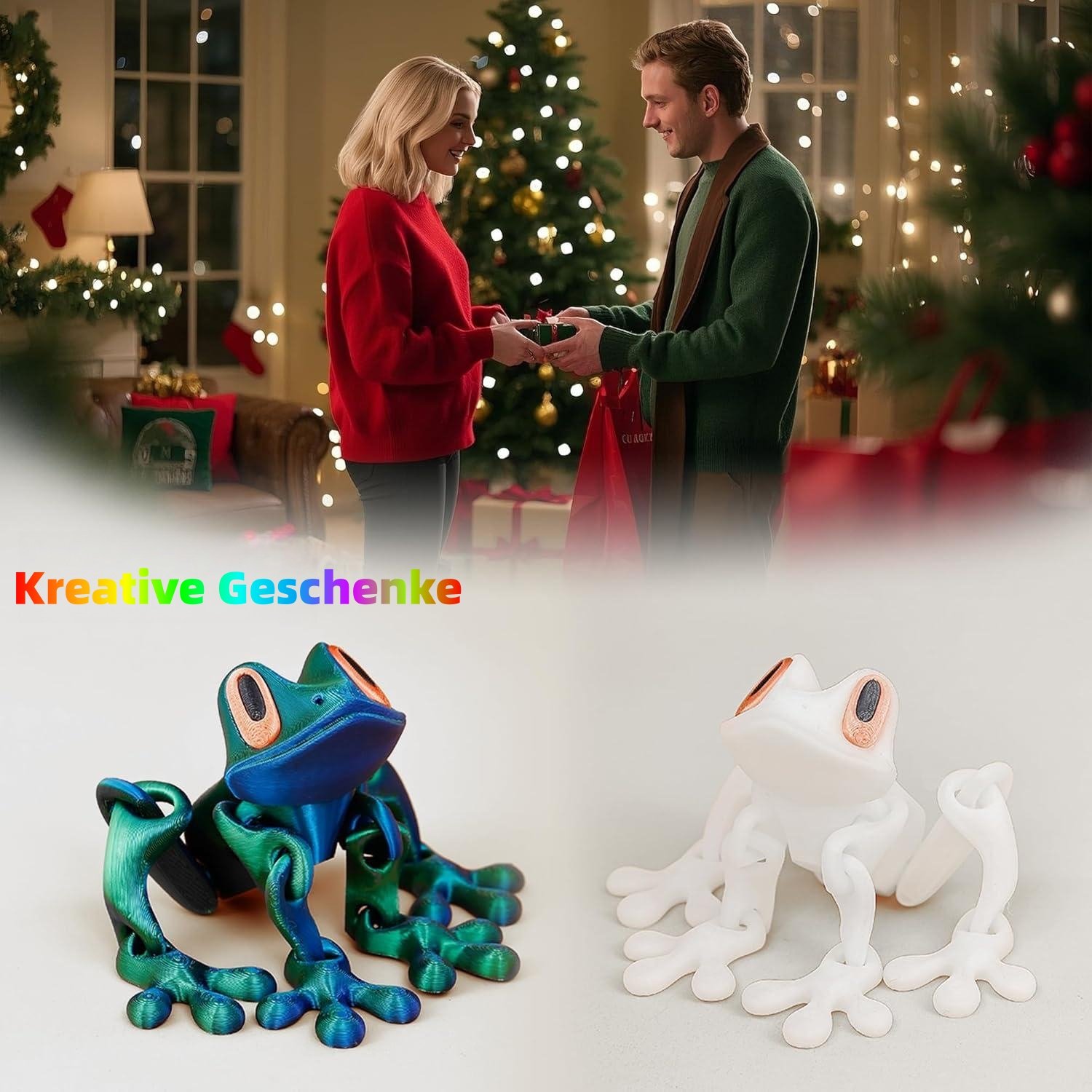 🎁Letzter Tag 49% Rabatt🐸3D-gedrucktes magnetisches Froschspielzeug
