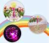 10 Pcs($2.99 Each)Variety Magic Flashing Twisted Bubble Wand