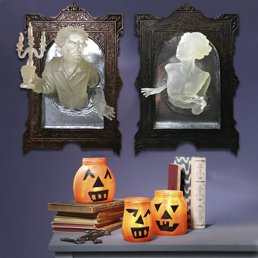 🎃Halloween Horror Decor Figurines - Gentleman/Lady Ghost in The Mirror