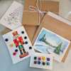 🎨Advent Calendar 24 Envelopes Watercolor Christmas Set