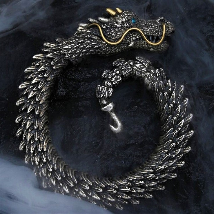 (🎉Last Day Promotion 50% OFF) Unleashing the Power of Handmade Golden Horn Dragon Bracelet