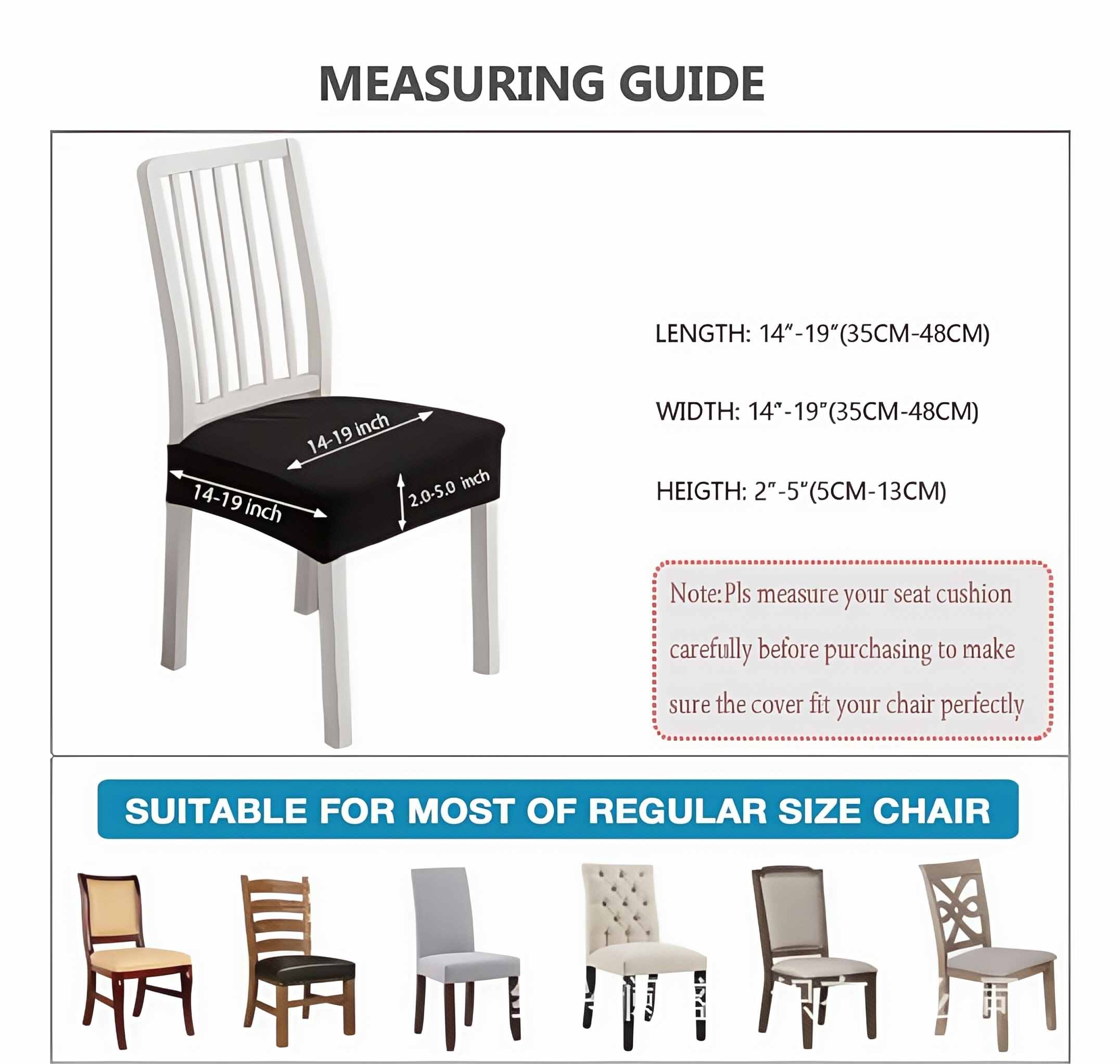 【2 PCS Per Pack】🪑💧Relaxing and Comfortable Chair Covers , Elastic Jacquard Detachable and Washable Chair Covers