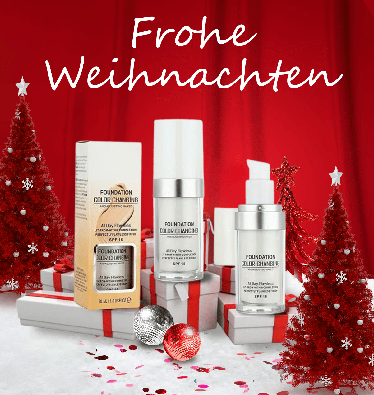 🔥Heißer Verkauf🔥Kaufen Sie 1, erhalten Sie 3 kostenlos💥Beste farbwechselnde Foundation für reife Haut