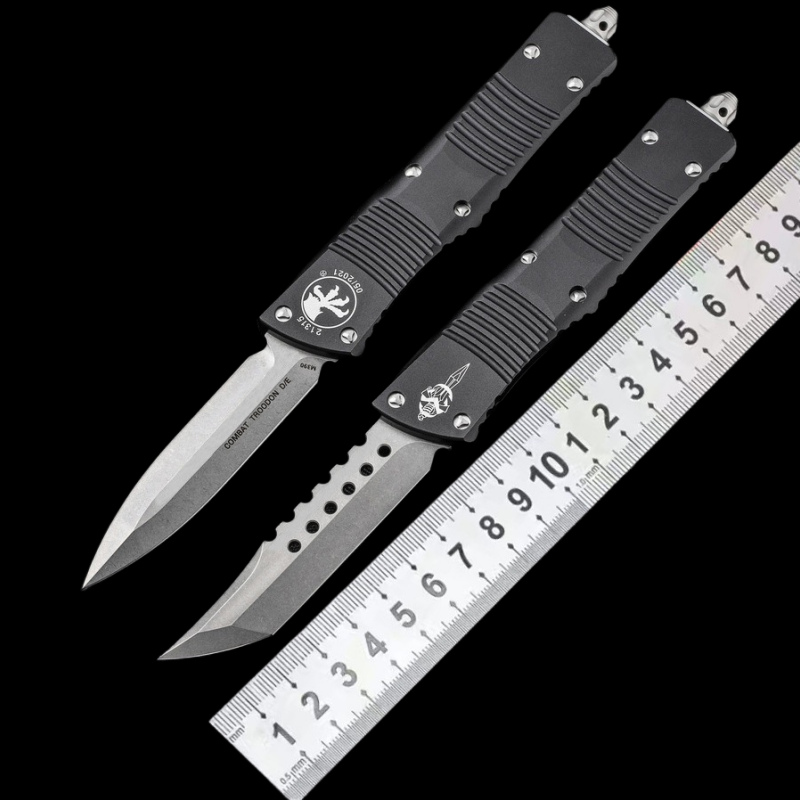 Microtech D2 Steel Aviation Aluminum Tactical Camping Self-Defense Knife