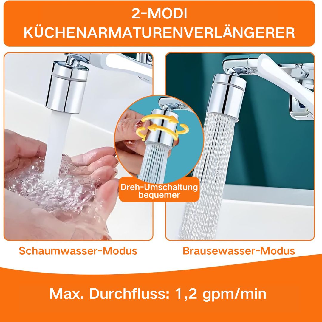 🔥Letzter Tag 49% Rabatt🚰1440° drehbarer Wasserhahn‑Perlator