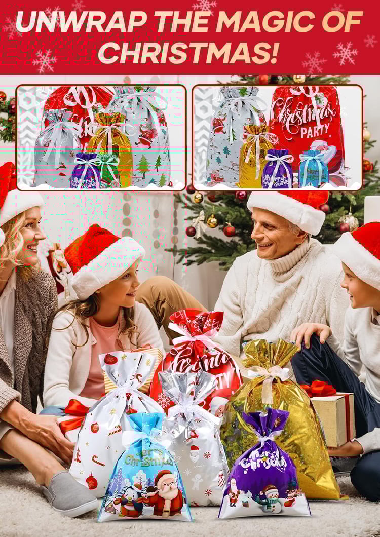 🎄TikTok Christmas Sale - 70% OFF✨Kringle Express 50-piece Gift Bag & Tags Set