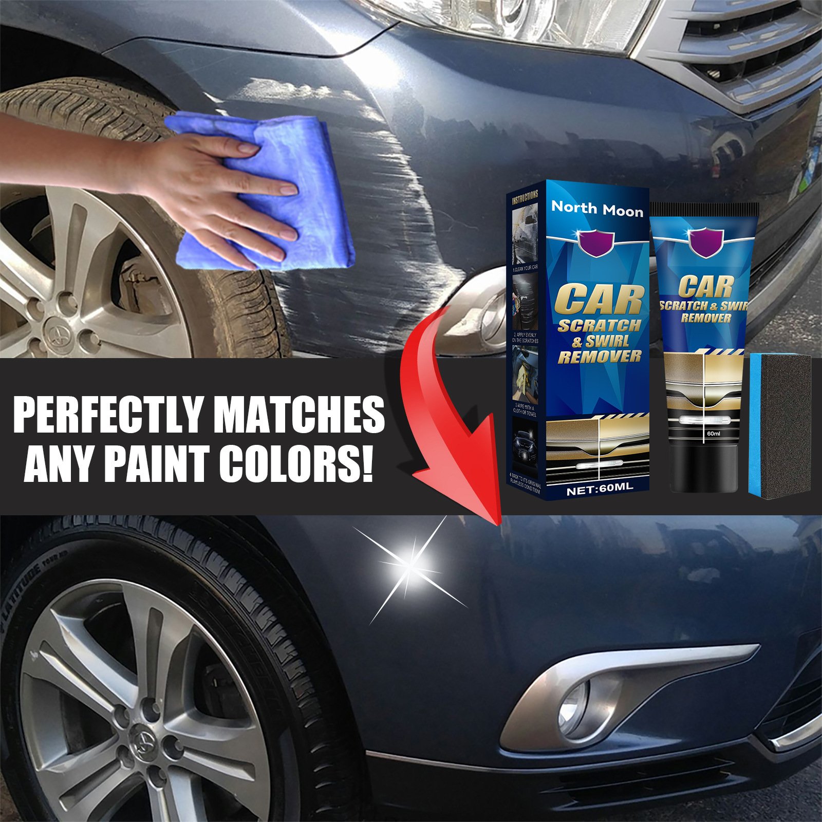 🔥Last Day Promotion 70% OFF-🔥-Premium Car Scratch Remover Kit