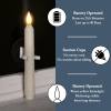 🎄CHRISTMAS ON SALE🔥Window Flameless Led Taper Candles with Sensor Dusk to Dawn