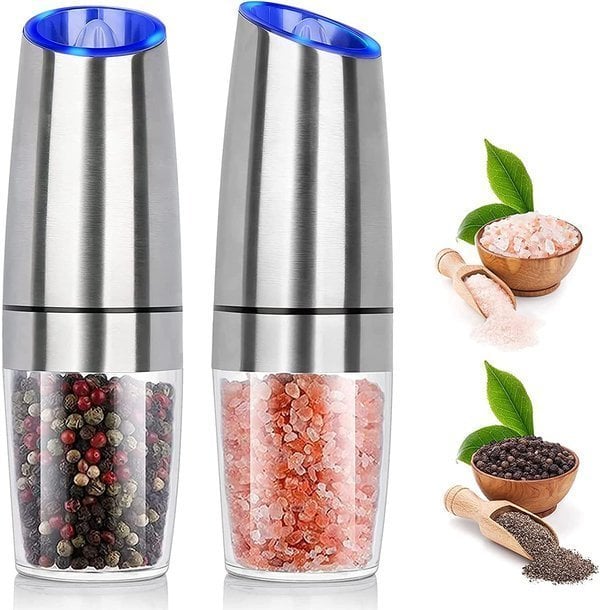 (🔥Special Offer 1000pcs 50% OFF)-Automatic Electric Gravity Induction Salt and Pepper Grinder