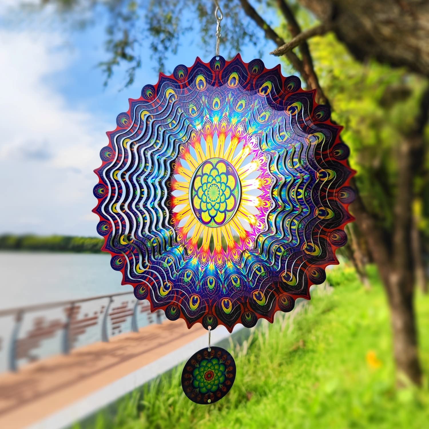 🔥Heißer Verkauf 49% Rabatt🎄3D Bunte Wind Spinning Mandala