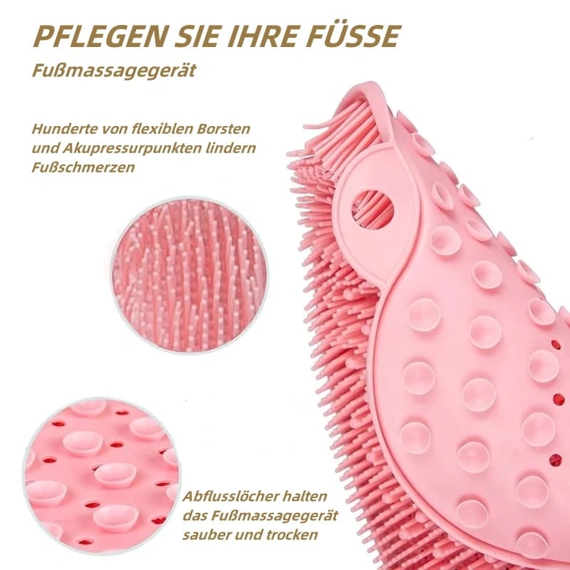 🔥Letzter Tag 49 % RABATT🎁Fuß- und Rückenschrubber für die Dusche, Massagepad