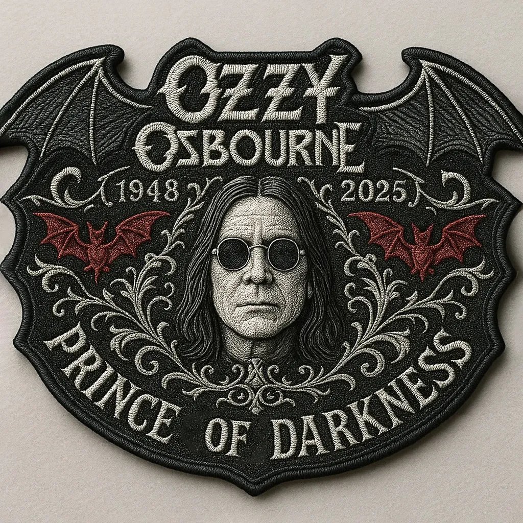 Ozzy Osbourne 1948–2025 Memorial Patch