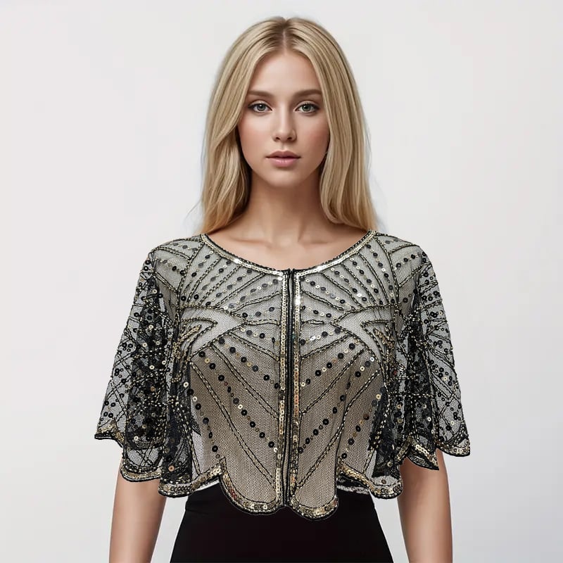 🎁TikTok Last Day Sale - 70% OFF🎉Sequin & Beaded Shawl – 5 Stunning Ways to Style It!