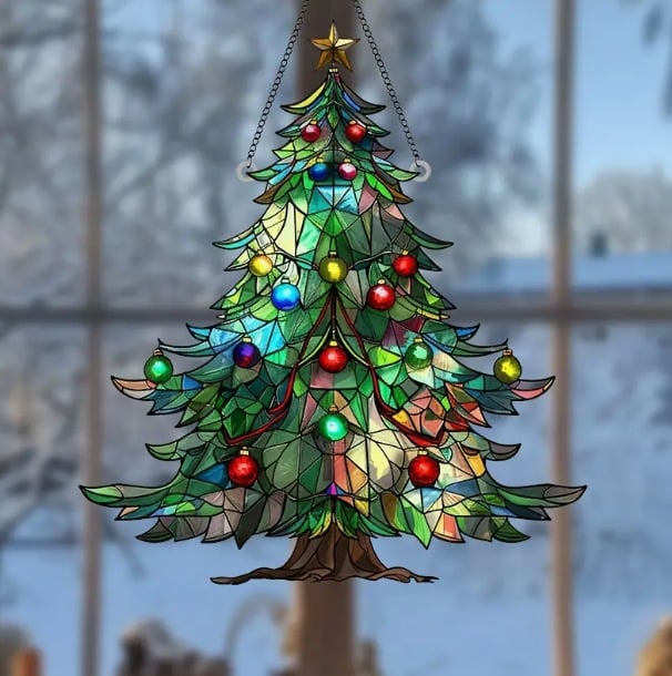 🎄(Christmas Hot Sale - 49% Off)🌈Christmas Tree Sun Catcher