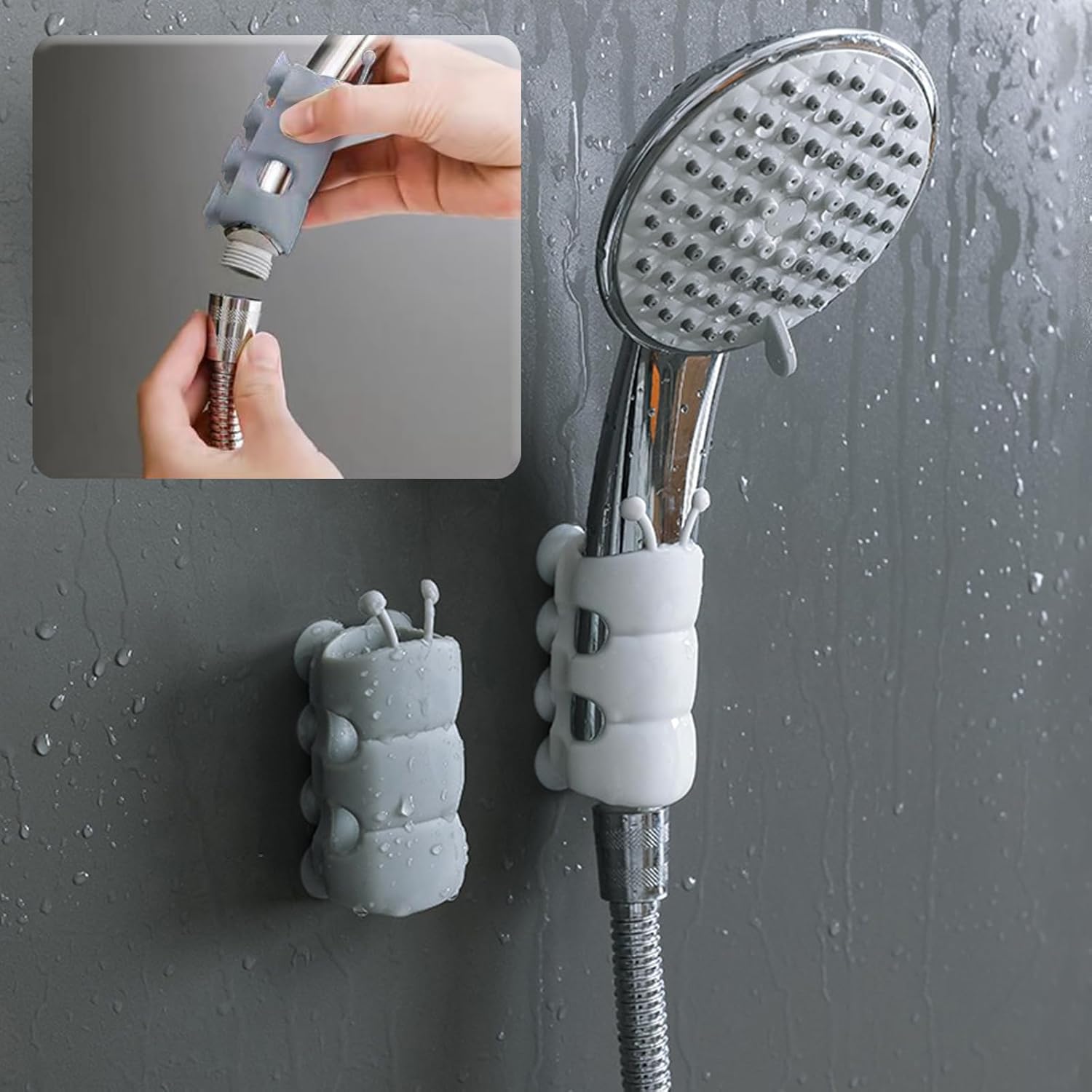 🔥Last Day Promotion 70% OFF🔥Silicone Shower Head Holder⚡️BUY 1 GET 2 FREE