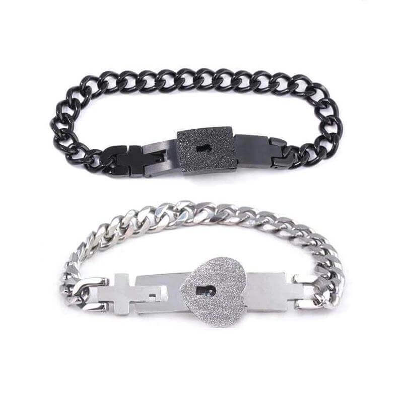 💖Valentine's Day Sale - 50%🎁Lock & Key Bracelet for Boyfriend, Girlfriend, Lover