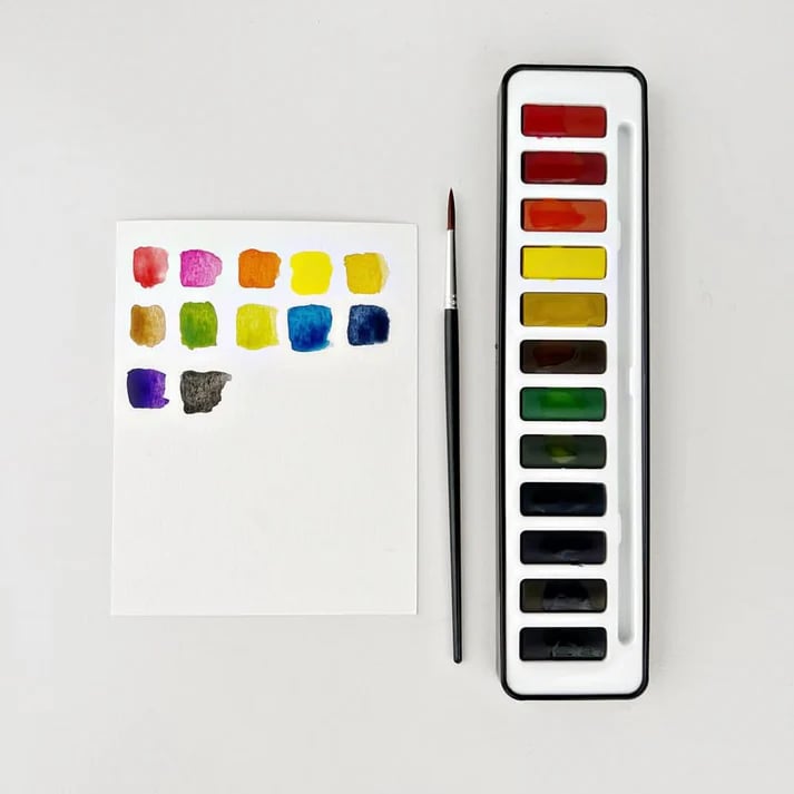 🔥LAST DAY 55% OFF - 🖼️Beginner-Friendly💕 Watercolor Workbook