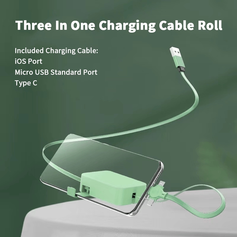 🔥Huge Sale 49% Off🔥Three In One Charging Cable Roll🎉🎉