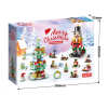 Christmas 2024 Building Blocks for 6-12 YearOlds -12 Day Countdown Calendar Gift Box - 6 in1 Christmas Tree Elk Santa Track Car BlocksBricks