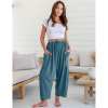 🎁 Letzter Tag Aktion 50% RABATT– Damen Leinenhose mit weitem Bein und Taschen