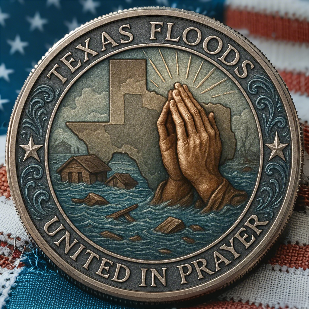 🏆Flash Sale 60% OFF -🙏🌊Texas Flood Prayer Coin