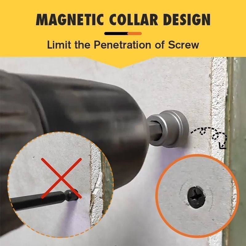 (🔥LAST DAY PROMOTION - SAVE 50% OFF)Magnetic Collar Positioning Screwdriver Bits (BUY 10 GET 10 FREE)