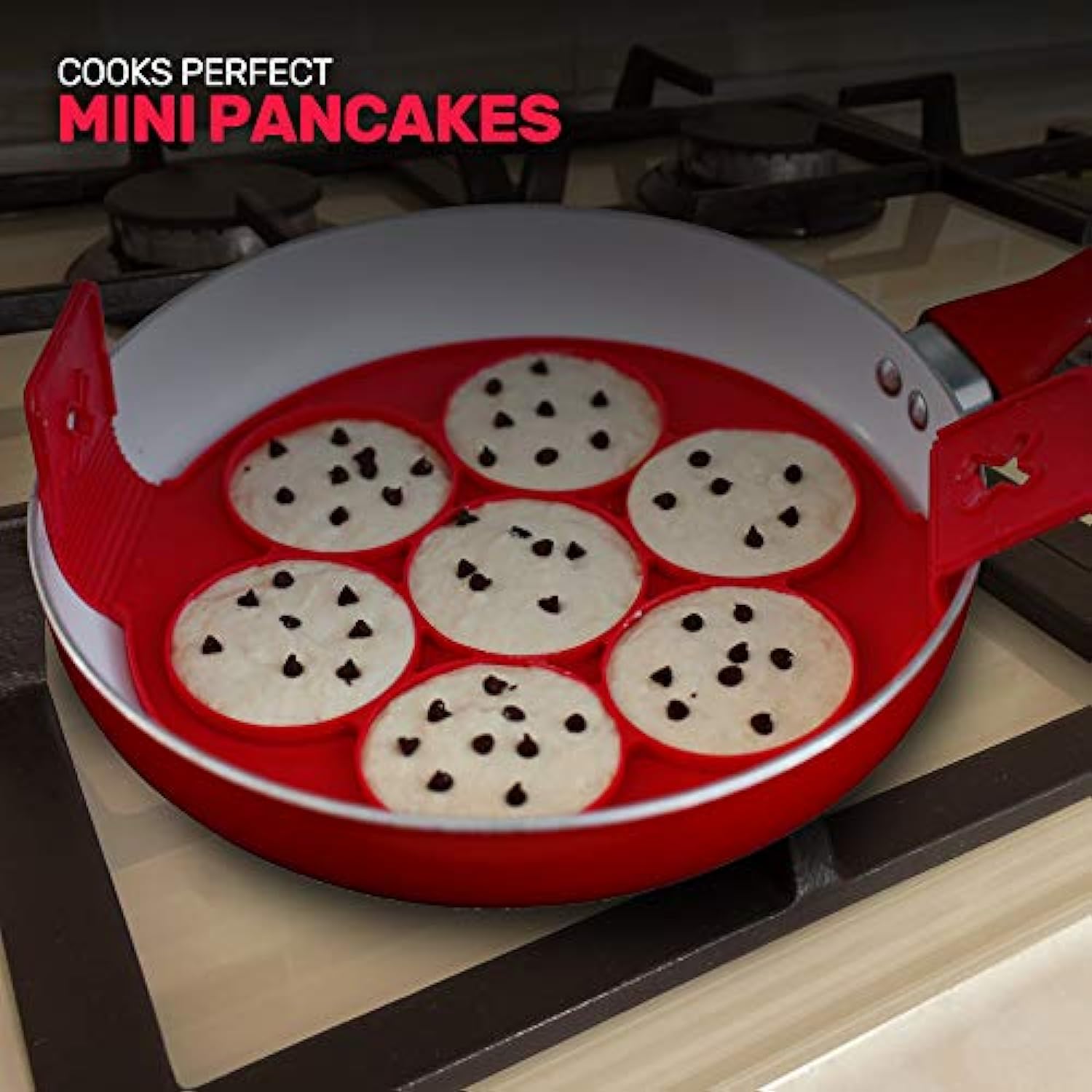 🔥Last Day Promotion - 50% OFF🎁 Silicone Pancake Mold, Nonstick Mini Pancakes Maker and Fried Egg Rings Maker🍳🍳