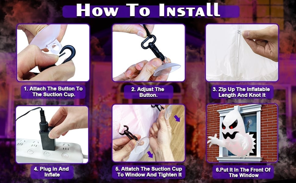 🎁TikTok Last Day Sale - 70% OFF🎉LED Halloween Inflatable Ghost👻