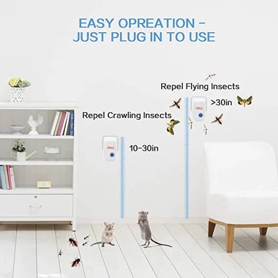 🔥HOT SALE 50% OFF🔥Ultrasonic Pest Repeller for Mosquito, Cockroaches, Rats, Ants, Lizards, Spiders, Etc: Keep Your Family Safe and Healthy