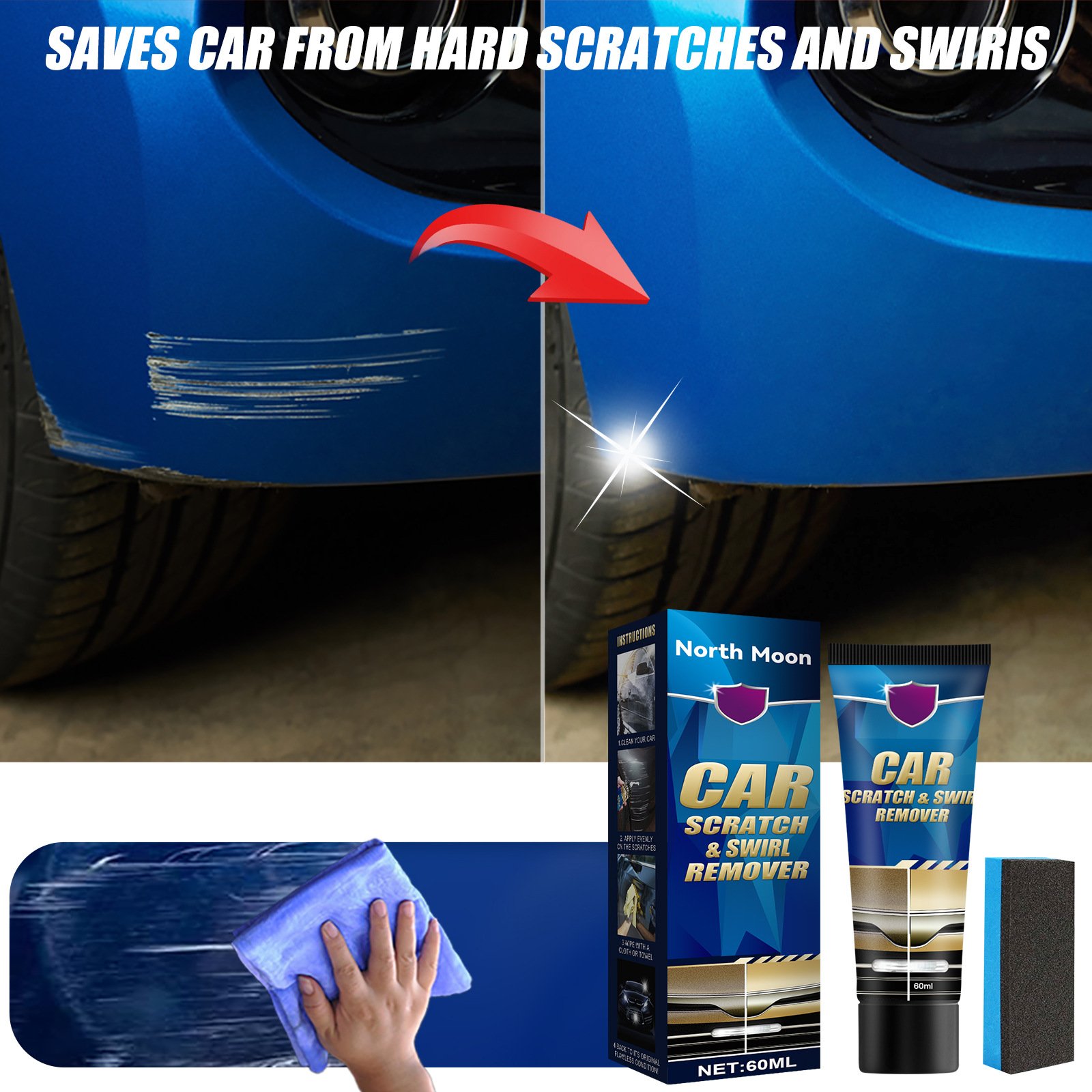 🔥Last Day Promotion 70% OFF-🔥-Premium Car Scratch Remover Kit