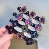 🎀 Sparkling Crystal Stone Braided Hair Clips