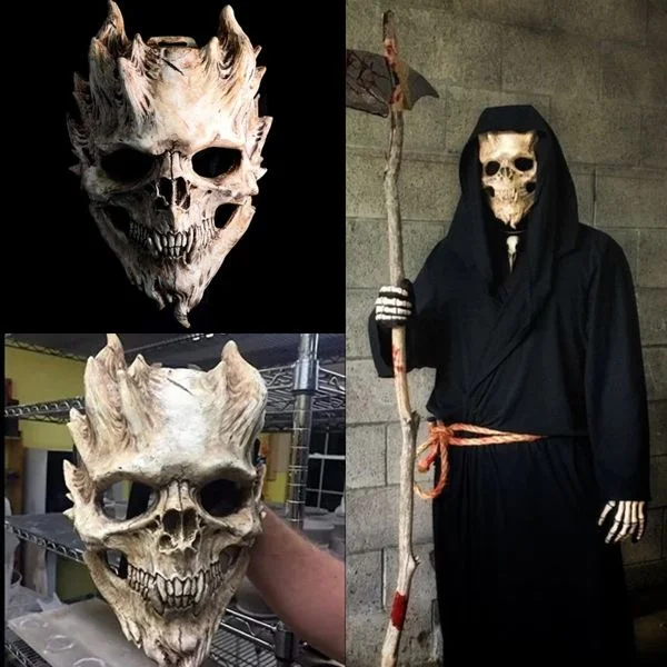 🔥Halloween Presale 50% OFF-👹Death Warrior Skull Mask