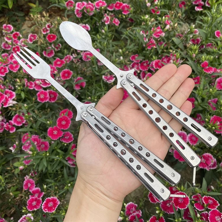 Last Day 49% OFF🦋Butterfly-Style Folding Spoon & Fork