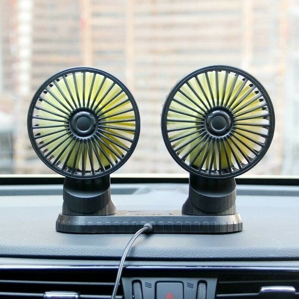 (🔥Hot Sale-Save 49% OFF) Double Cooling Car Fan With Number Plate