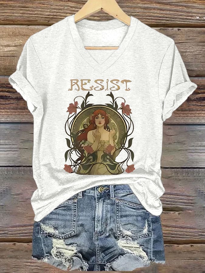 Women's Resist Printed Short-Sleeved T-Shirt