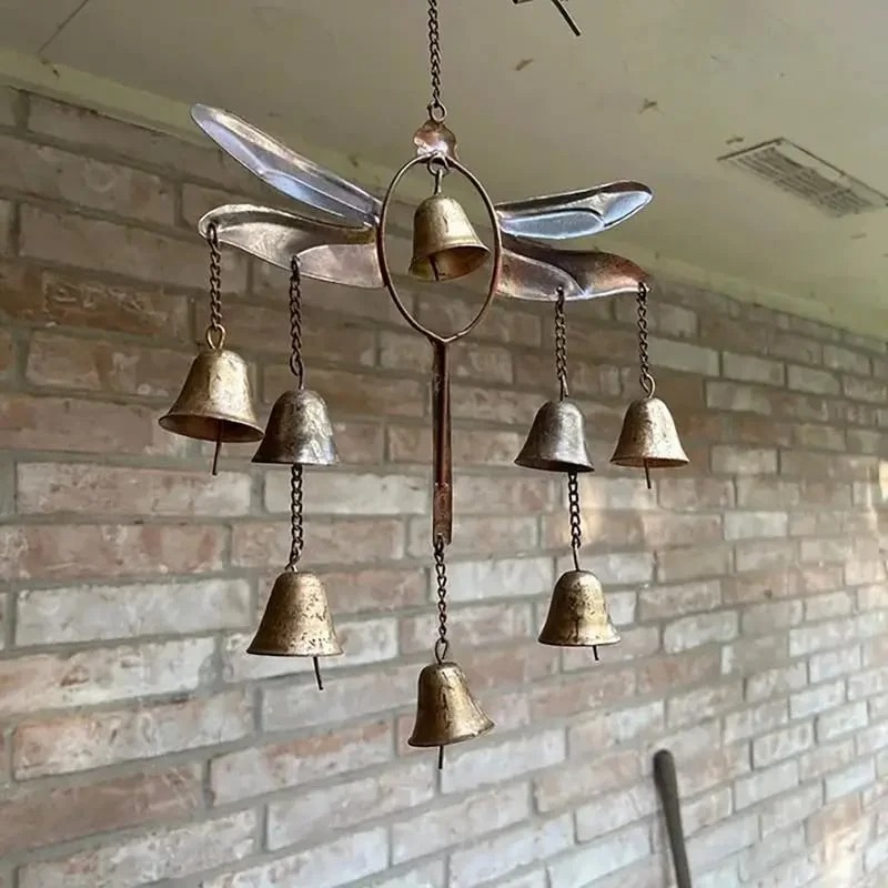 100% Handmade Dragonfly With Bells Wind Chime(𝐒𝐭𝐞𝐯𝐞 𝐑𝐨𝐞𝐬 𝐇𝐚𝐧𝐝𝐦𝐚𝐝𝐞®) - Buy 2 Free Shipping