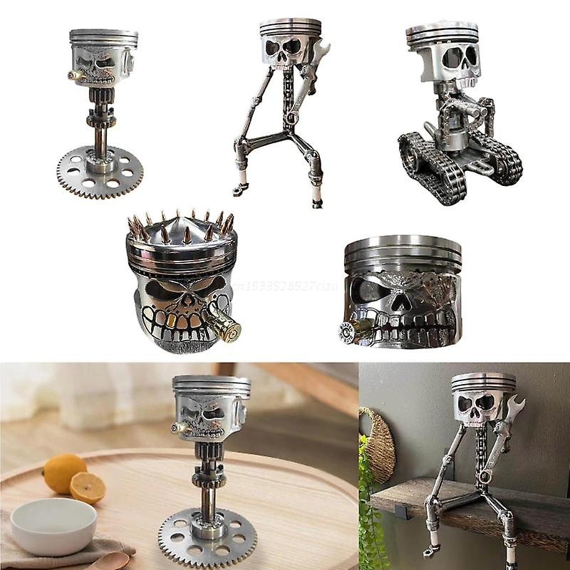 🔥Handmade Piston Skull Face Sculpture - Buy 2 Get Free Shipping