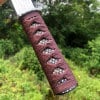 Damascus steel short katana