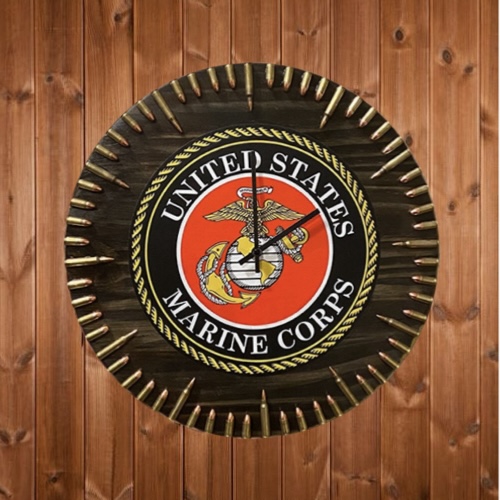 🔥Antique Military Simulation Decoration Bullet Clock Wooden Creative Wall Clock- Buy 3 Get Extra 20% Off