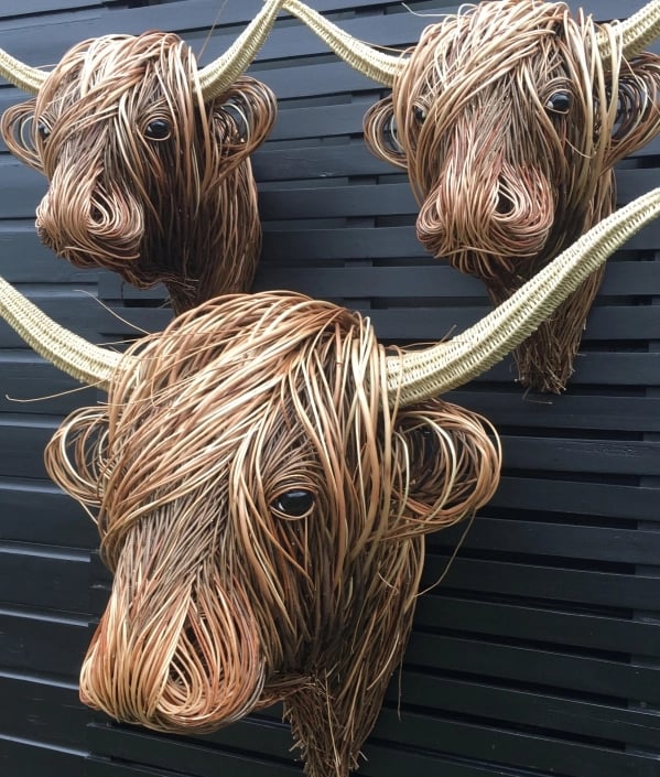🔥Limited Time Sale 48% OFF🎉Woven Willow Highland Cow-(Buy 2 free shipping)