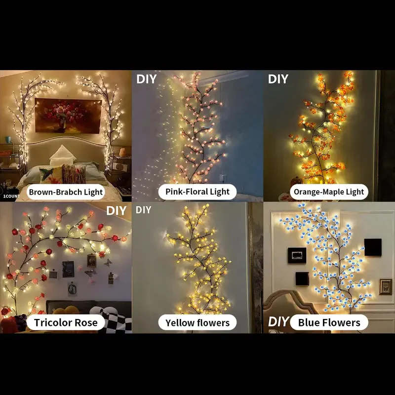🌿 LED Tree Branch Design Light – USB Powered Decorative Lamp
