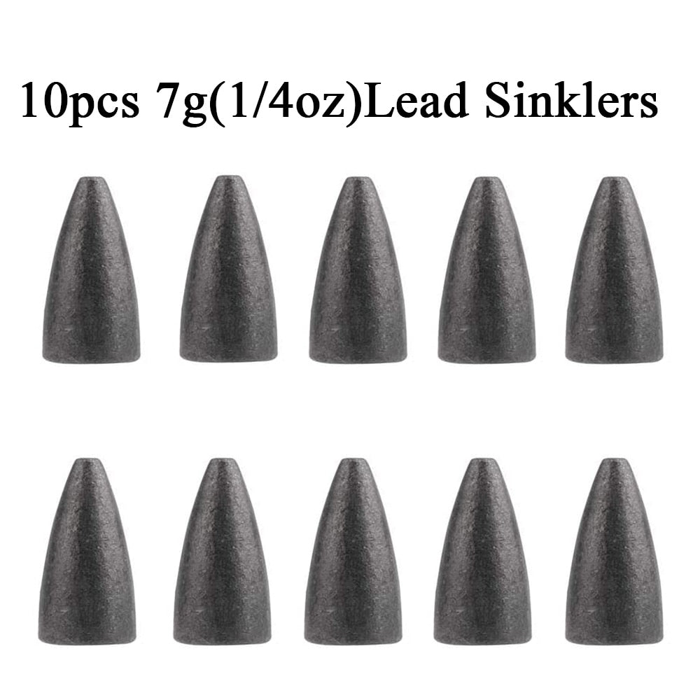 Fishing Bullet Weights 10 Pcs