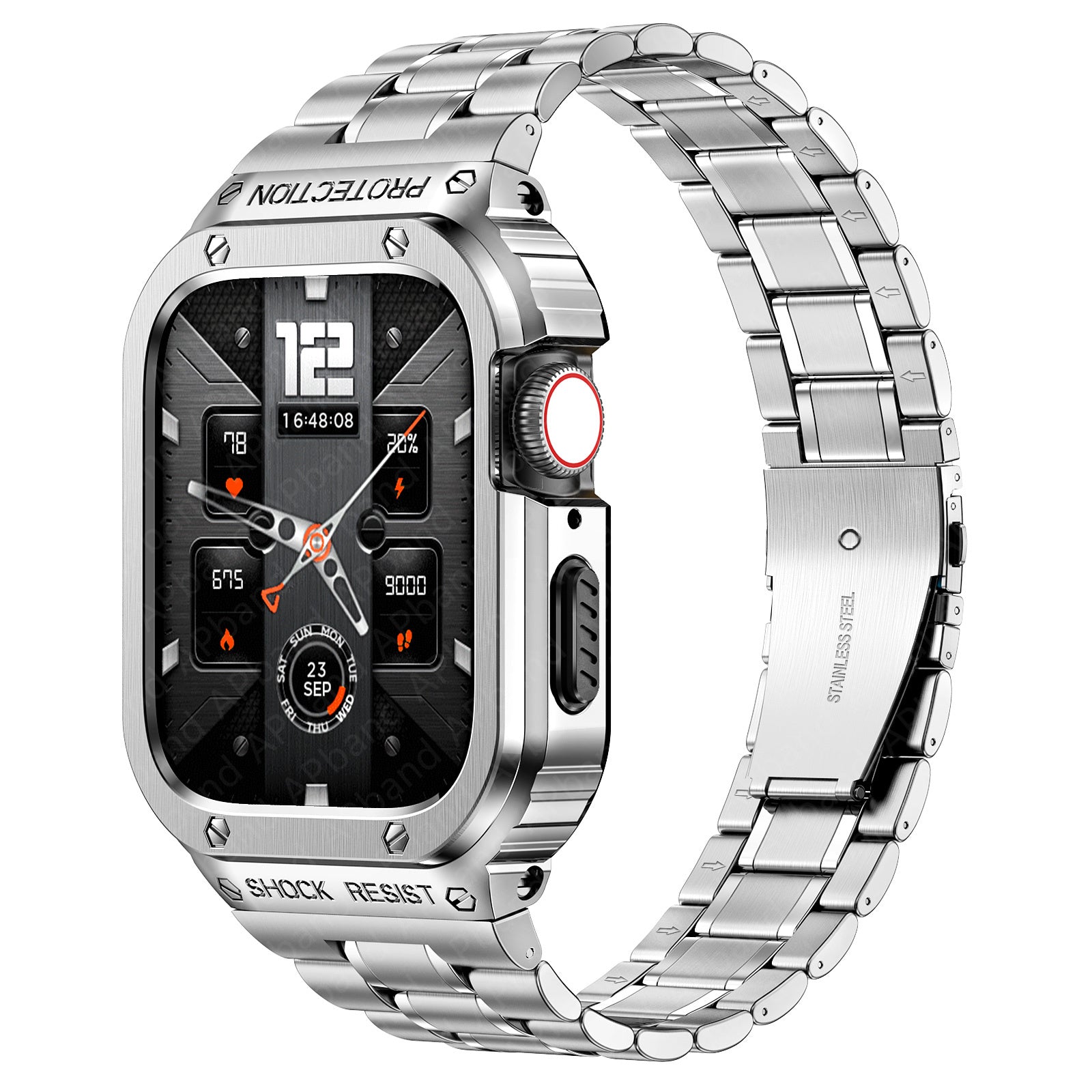 Last Day Promotion 48% OFF - Apple Watch Stainless Steel Strap & Case