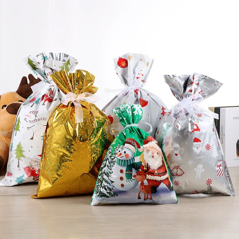 🎄Christmas Sales 50% OFF-MerryPouch Christmas Drawstring Gift Bags