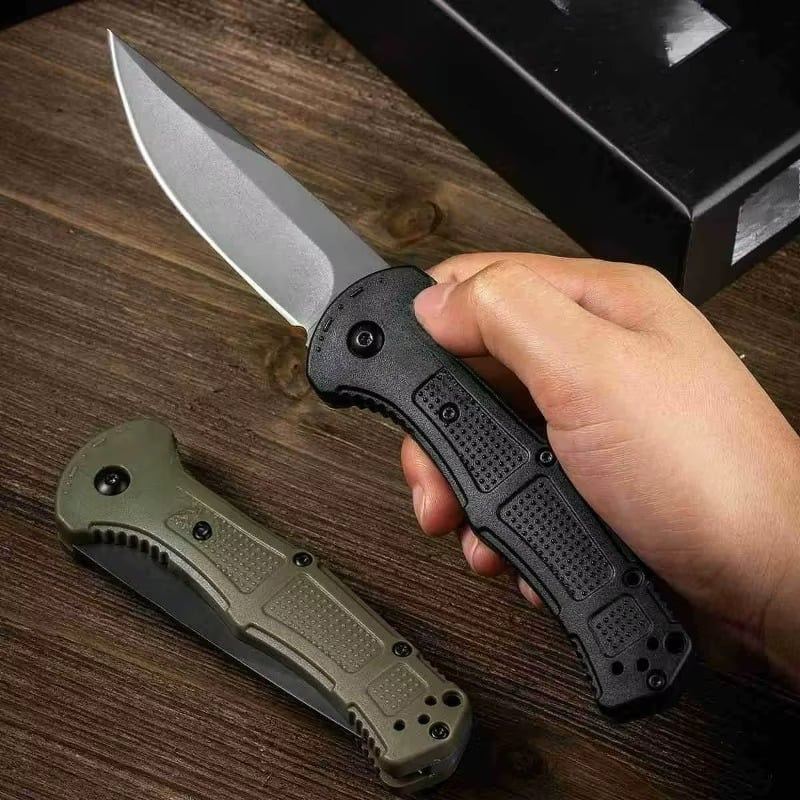 ⚔ Tactical Folding Knife – CPM-D2 Blade, Nylon Fiber Handle