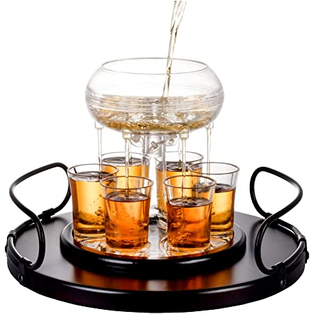 (Father's Day Gift-40% OFF) 6 Shot Glass Dispenser(6 cups)-BUY 2 FREE SHIPPING