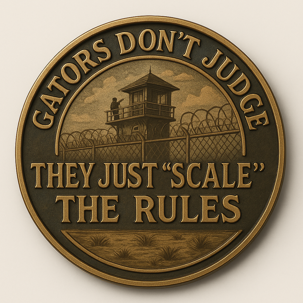 🏆Flash Sale 60% OFF - 🐊“Florida Gator & Prison Humor” Commemorative Coin
