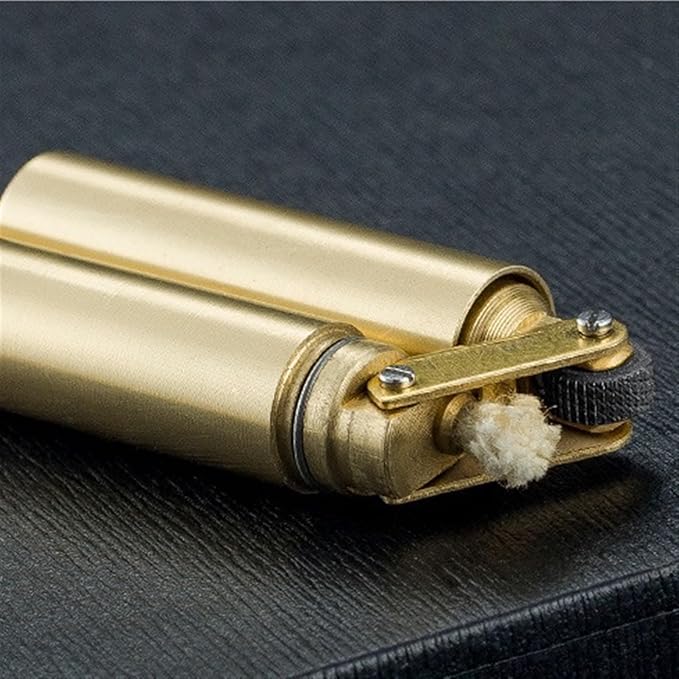 🔥Hot Sale 49% OFF -Brass Double Stick Smoke Type Kerosene Lighter🚬Can hold cigarette packs