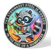 Inspirational Dumpster Fire Raccoon Coin-Resilience &Hope-Gift for Keep Going